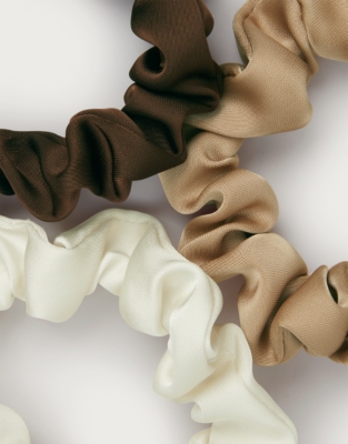 Satin Scrunchies – Set of 3