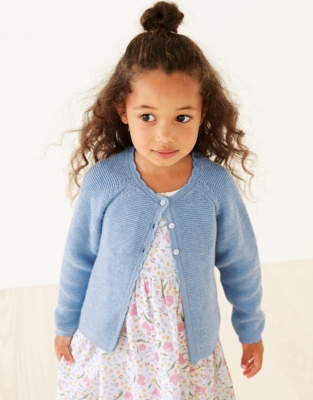 Scallop Trim Cardigan (1-6yrs) | Girls' Clothing | The White Company US