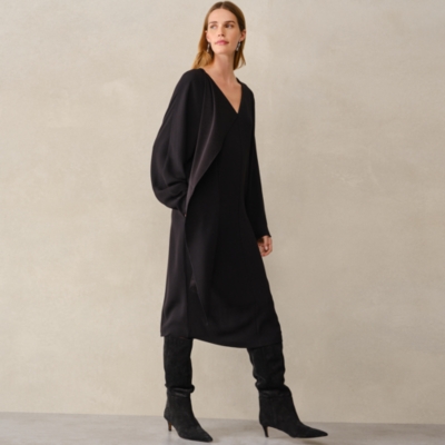 Scarf Detail Batwing Dress