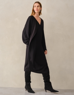 Scarf Detail Batwing Dress