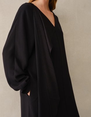 Scarf Detail Batwing Dress