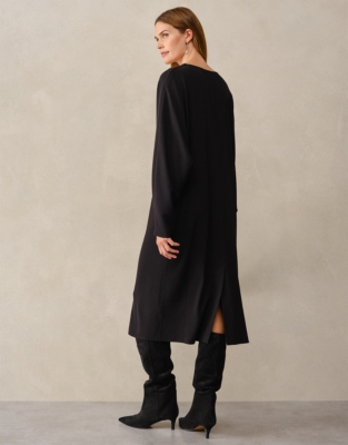 Scarf Detail Batwing Dress