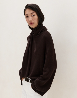 Scarf Jumper with Cashmere