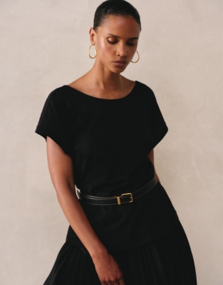 Scoop Back Jersey T-Shirt