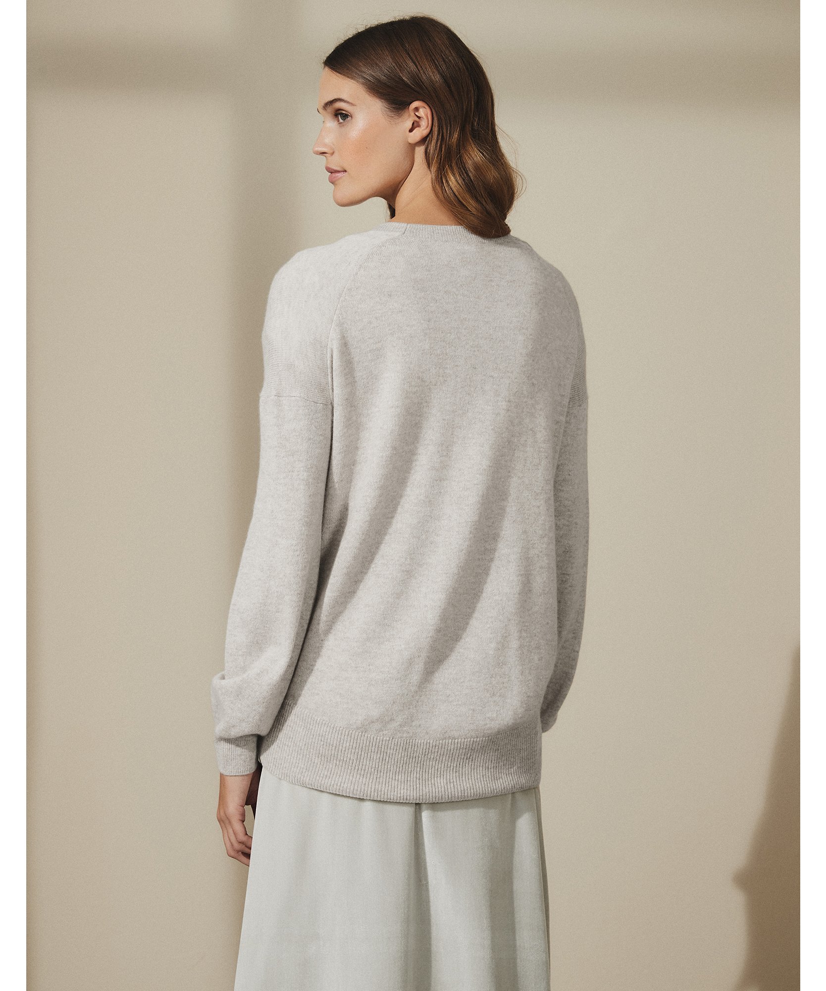 Scoop-Neck Sweater with Cashmere | All Clothing Sale | The White Company US