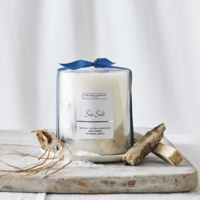 Sea Salt Botanical Candle – Medium | Candles | The White Company US