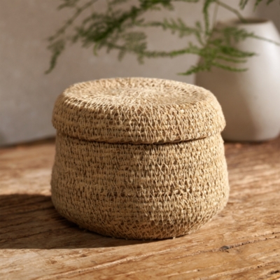 Product image for Seagrass Bedside Basket – Small