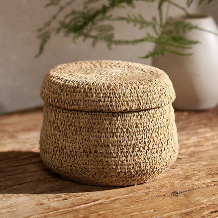 Seagrass Bedside Basket – Small 