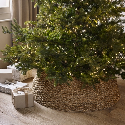 Seagrass Braided Christmas Tree Skirt – Extra Large 