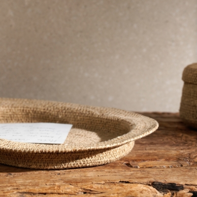 Seagrass Oval Tray