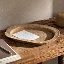 Seagrass Oval Tray