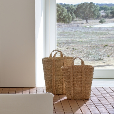 Seagrass Tall Baskets – Set of 2