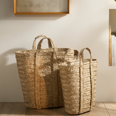 Seagrass Tall Baskets – Set of 2