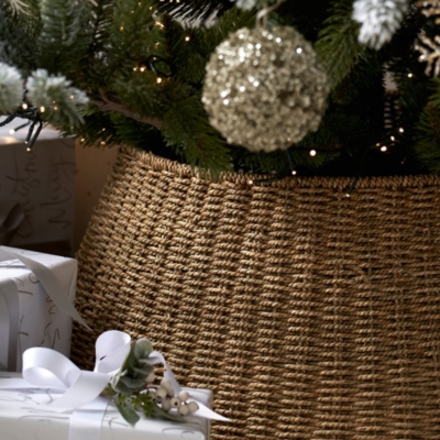 Seagrass Tree Skirt Christmas Tree Decorations The White Company UK