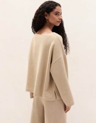 Seam Detail Jumper with Alpaca