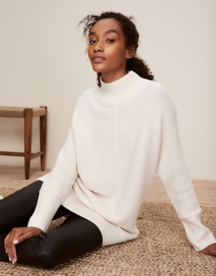 Horizontal ribbed clearance sweater