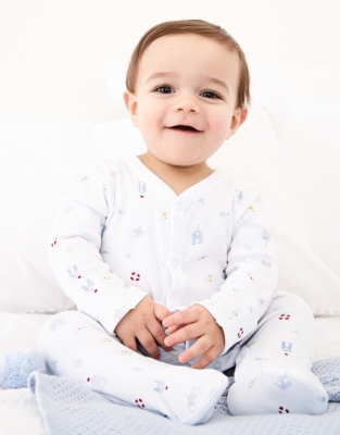 Seaside Print Sleepsuit | Baby & Children's Sale | The White Company UK