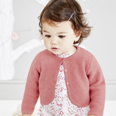 white company baby cardigan