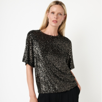 Sequin Jersey T-Shirt