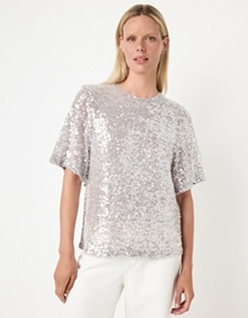 Sequin Jersey T-Shirt