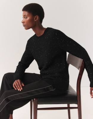 Zara black best sale sequin jumper