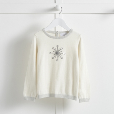 sequin snowflake jumper