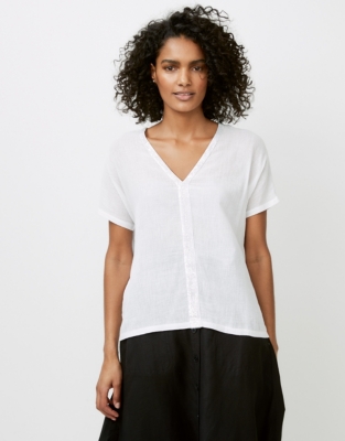 Sequin-Trim Top | Tops & Blouses | The White Company US