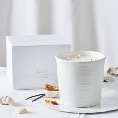 Seychelles Ceramic Indulgence Candle Candles The White Company UK