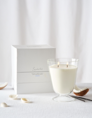 Seychelles Glass Large Candle