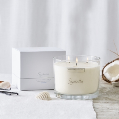 Seychelles Large Candle | Candles | The White Company UK