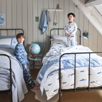Shark Easycare Bed Linen Set Children's Home Sale The White Company UK