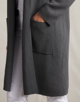 Shawl Collar Coatigan with Organic Cotton | Sweaters & Cardigans | The