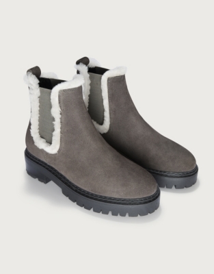 Grey suede chelsea boots 2024 womens