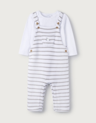 Sheep Dungarees & Top Set Baby Clothing The White Company UK