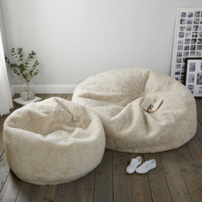 The white 2025 company bean bag