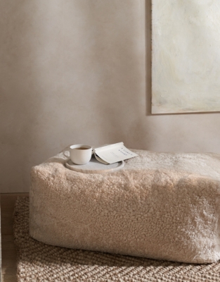 Sheepskin Pouffe
