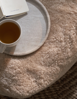 Sheepskin Pouffe