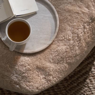 Sheepskin Pouffe