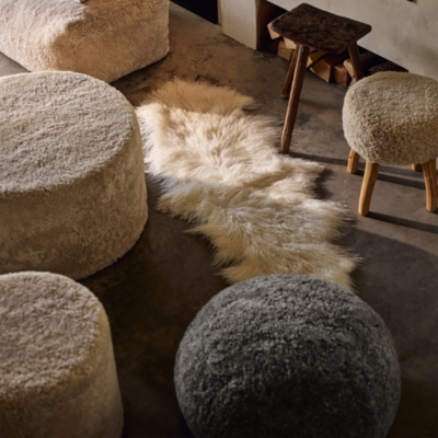 Sheepskin Stool