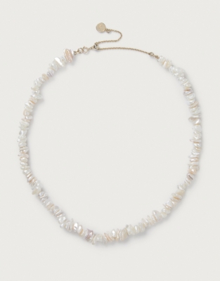 White puka shell chip on sale necklace