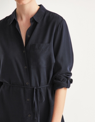 white company shirt dress