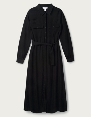 white company black dress