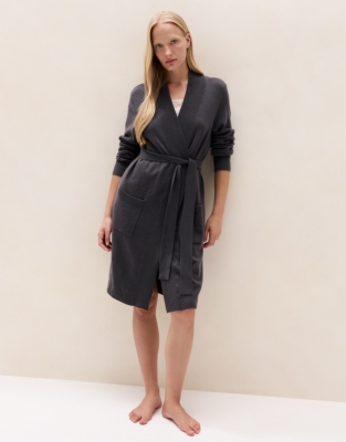Short Cashmere Robe