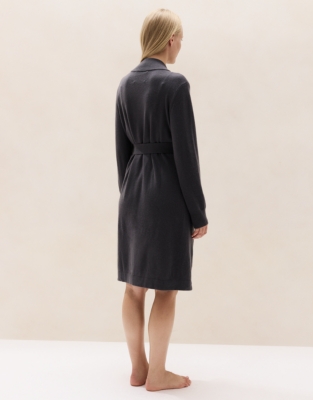 Short Cashmere Robe - Graphite