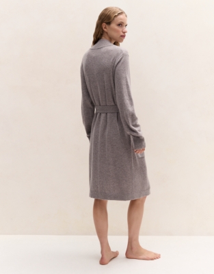 Short Cashmere Robe - Mushroom