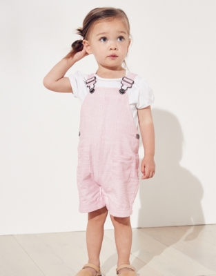 Baby girl short store dungarees