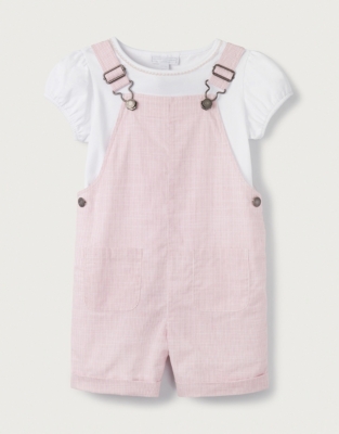 Short Dungarees & Top Set | Baby & Children's Sale | The White Company UK