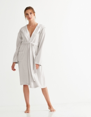 Short Lightweight Velour Robe Robes & Dressing Gowns The White