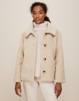 Short Teddy Coat | Clothing Sale | The White Company UK