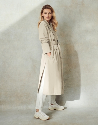 White company sales trench coat